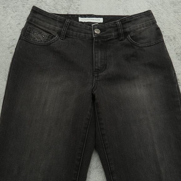 Chico's Jeans Gray Mid-Rise Straight - Picture 12 of 16